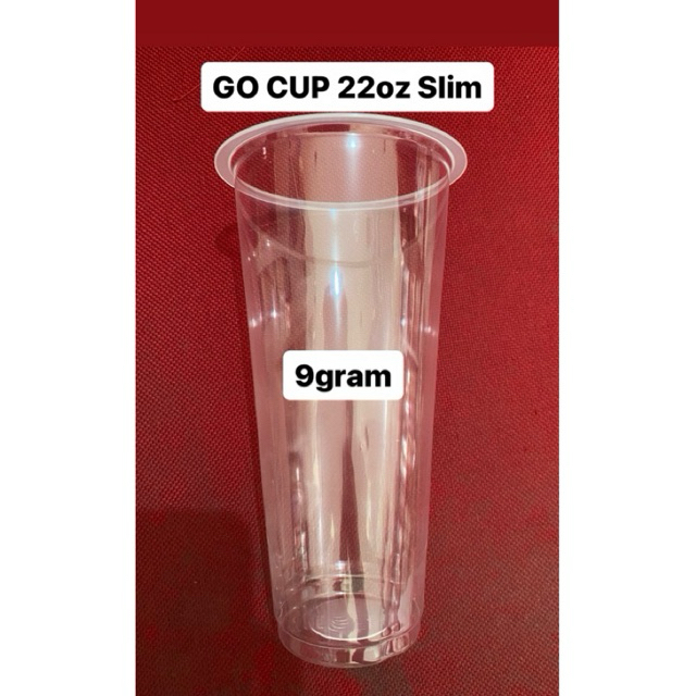 Gelas Cup 22oz 9gr Model Slim Go Cup Isi 50pc INSTAN