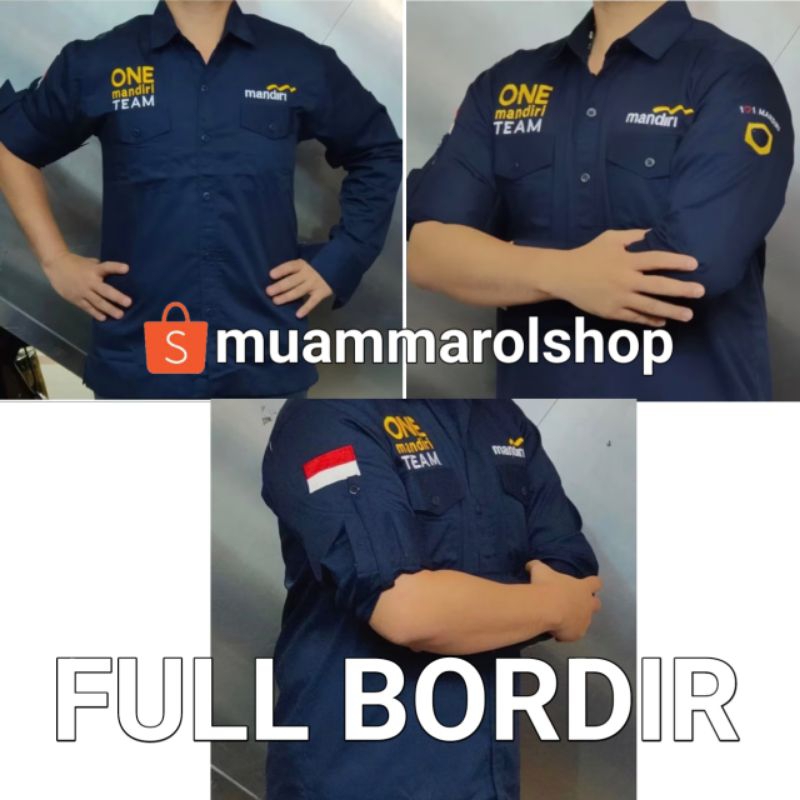 kemeja bank mandiri one mandiri team