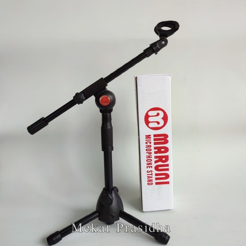 Stand Mic pendek Stand Mic Hadroh Stand Mic Maruni Mounting Bulat FREE Holder Mic