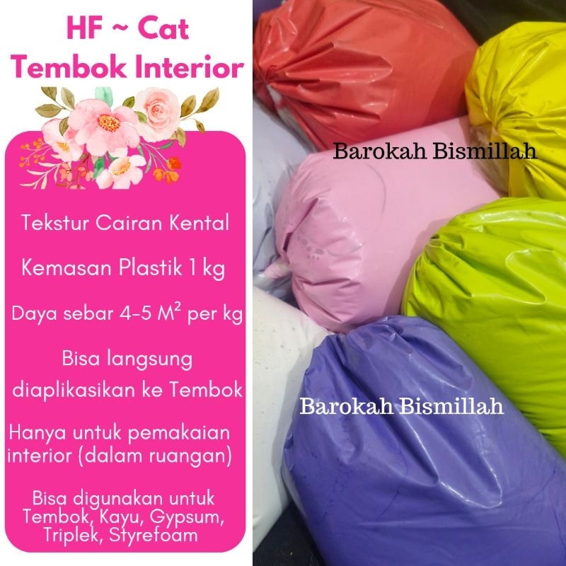 Cat Kiloan Cat Tembok 1 kg Murah Cat Gapura Cat Genteng Cat Interior Cat Pot Bunga Cat Galon Cat Pav