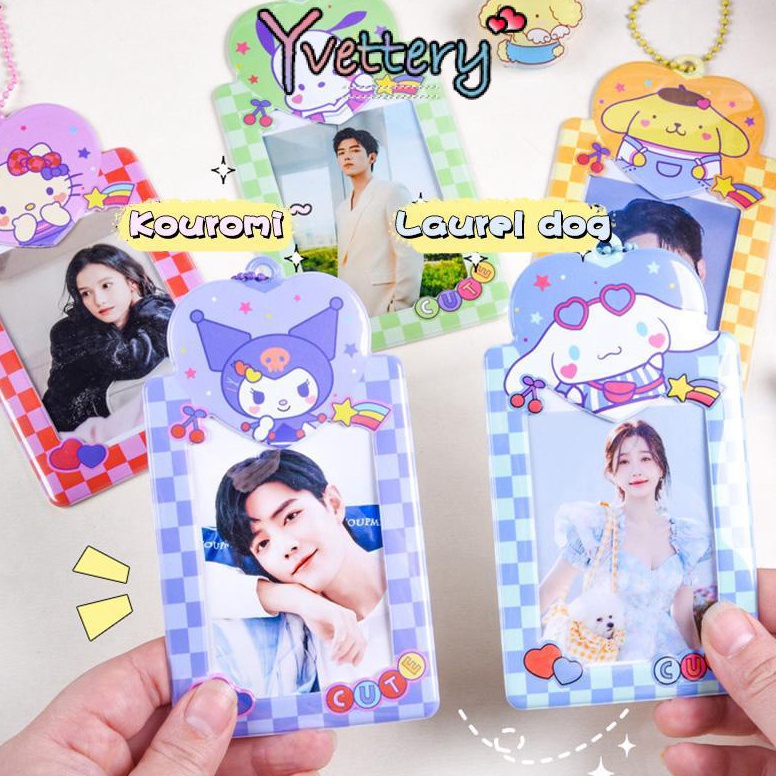 

Produk Oke COD SANRIO Kuromi Photocard Holder Sleeve Toploader Pochaco My Melody Pompompurin Keyring Key Holder Photocard Holder Keyring ID Photo Kuromi Hello Kitty Card Costume My Melody Duckyworld Cover Toploader Frameyy