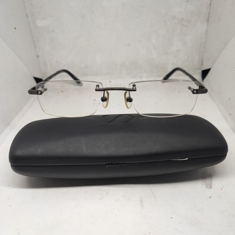 kacamata second merk St dupont original titanium frameless