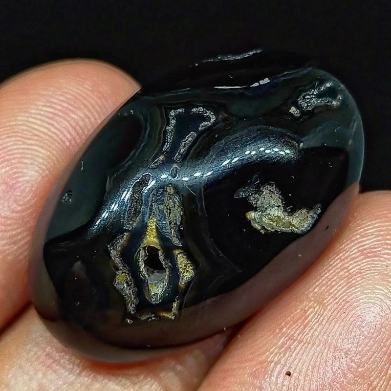 Batu akik asli yaman combong (asli alam)