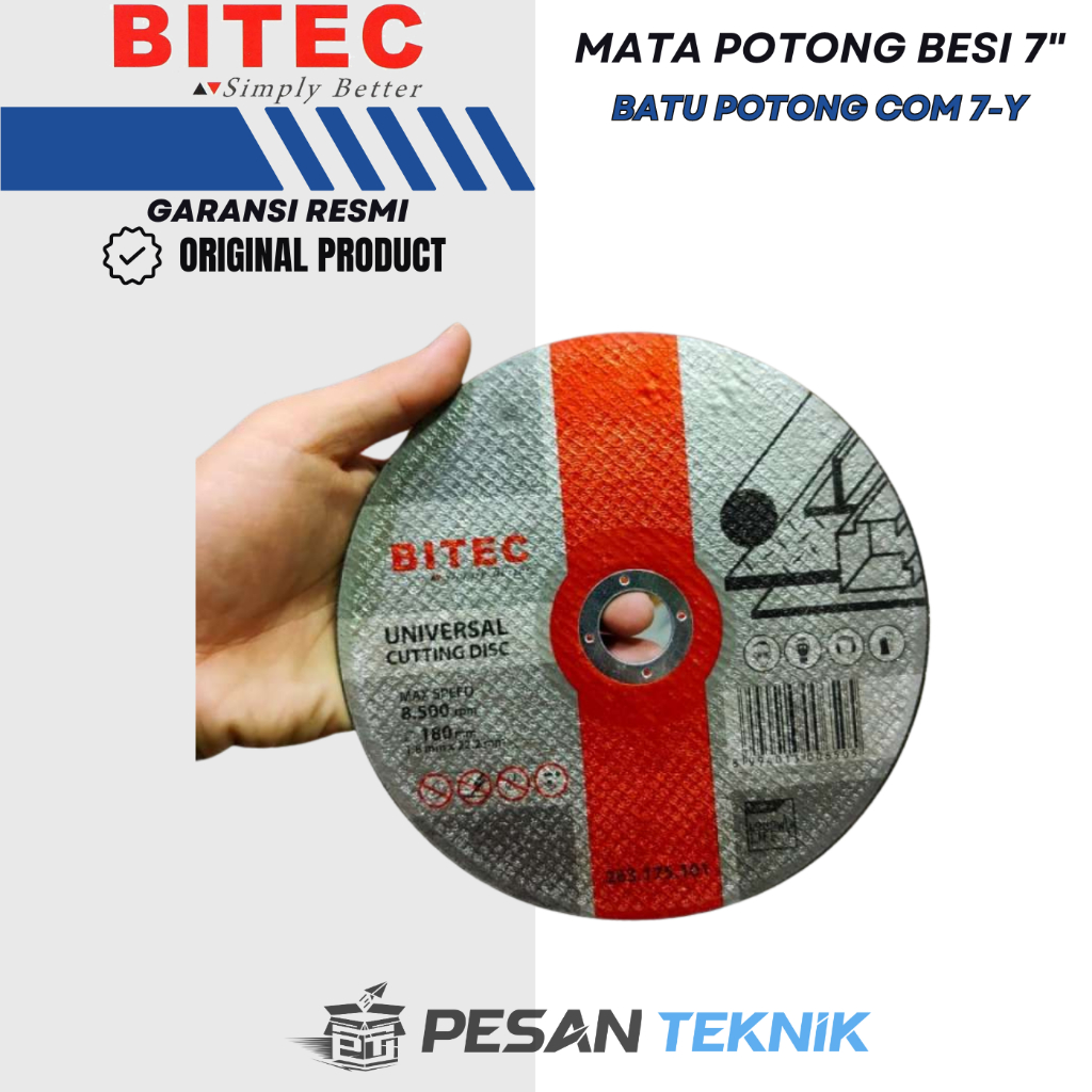 Mata potong besi Bitec 7 INCH Batu potong Gerinda