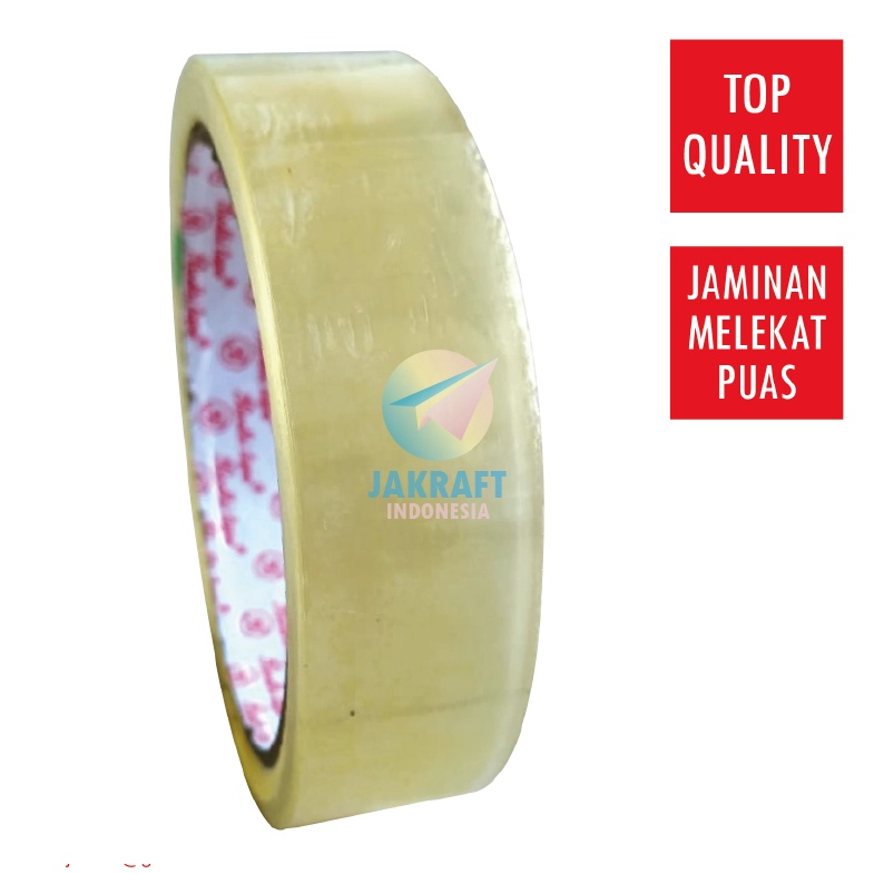 

BONANZA 1 Roll Isolasi Solatip Lakban Sedang Adhesive Tape 1 Inch 24 mm x 72 Yards inOki Pack Setara Daimaru Ekonomis