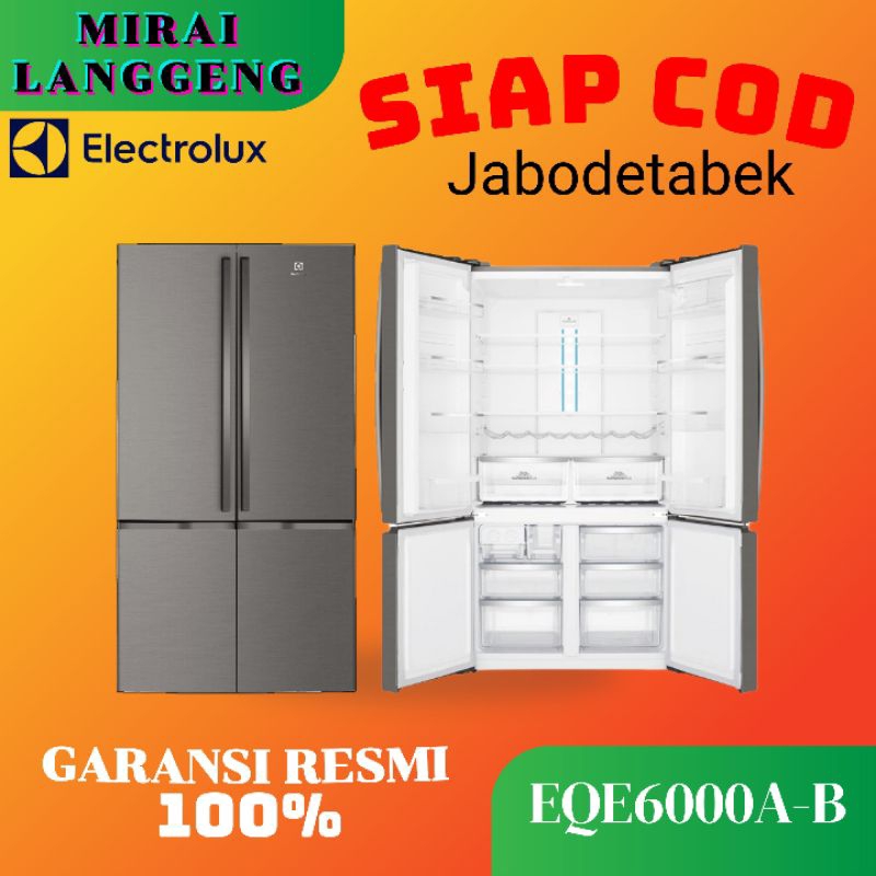 Kulkas 4 Pintu Electrolux EQE6000 541 Liter French Door EQE6000A-B