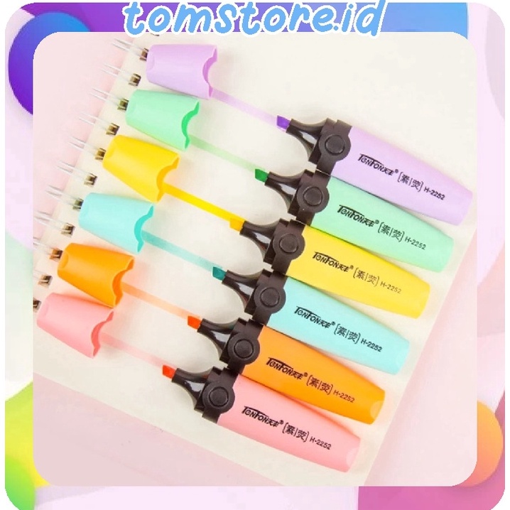 

HOT PROMO TOMSTOREID Highlighter Pen Highlighter Pastel Colour Pen Journal Marker Pen Alat Tulis Replacement Penanda Warna S16