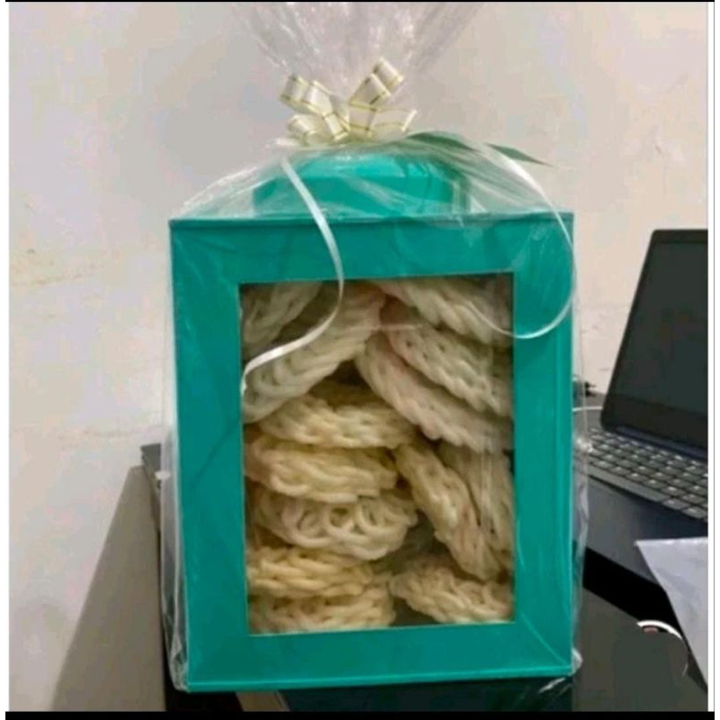 Toples Kaleng Kerupuk Jadul (XL) Warna warni Vintage Gaya Retro Uk 15x20cm