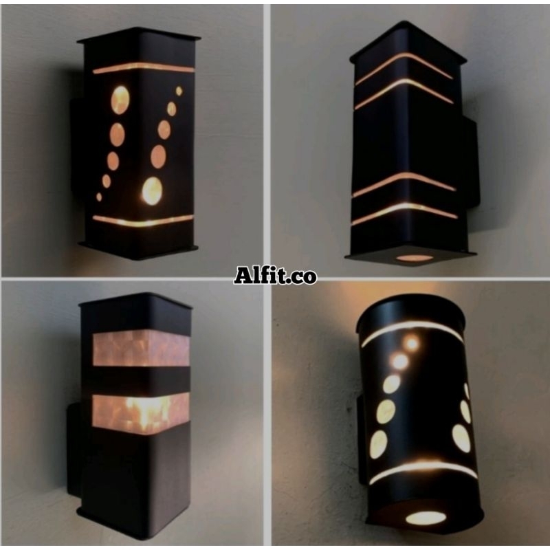 Lampu dinding tempel minimalis outdoor indoor/kap lampu