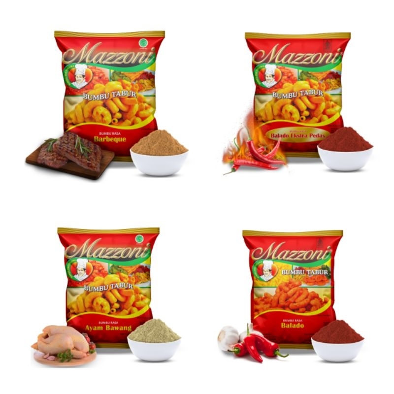 

Mazzoni Bumbu Tabur Sachet 100gr Ecer