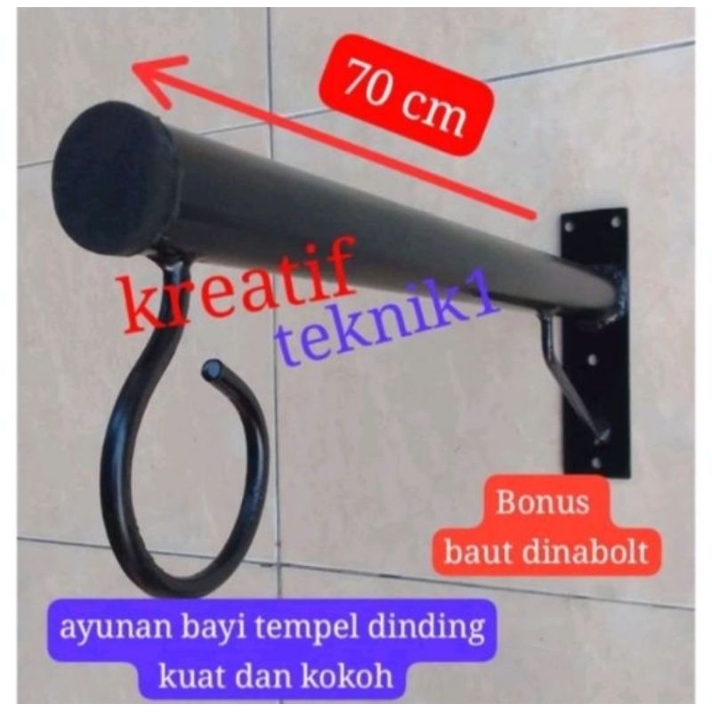 gantungan ayunan bayi tiang gantungan ayunan bayi ayunan bayi besi tempel dinding bracket ayunan