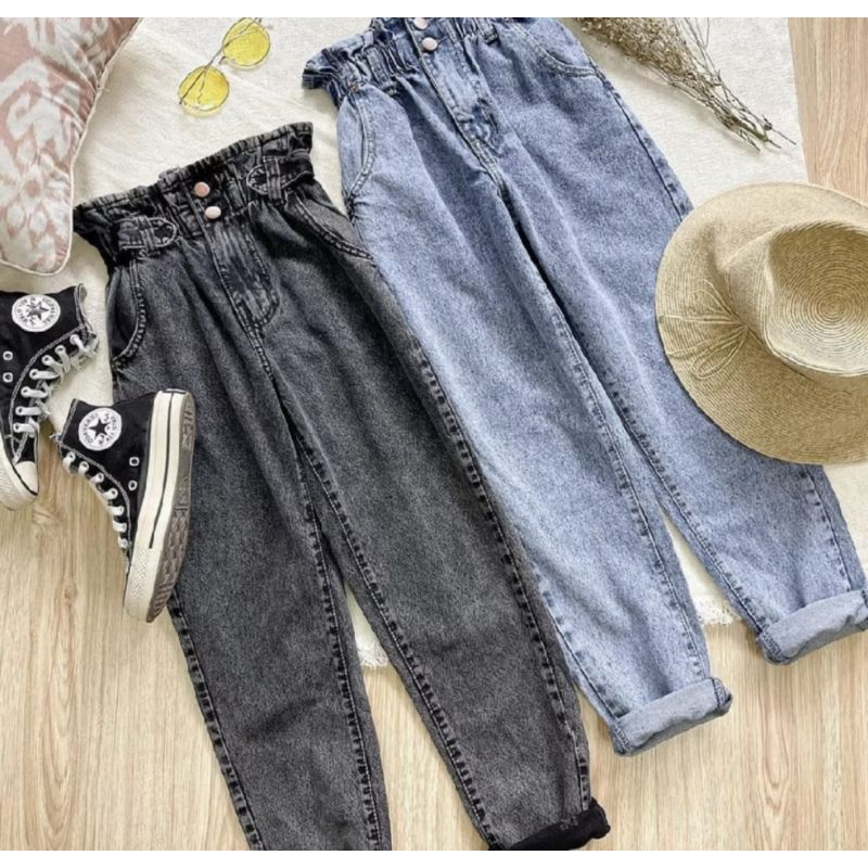 Celana wanita DRAKO JEANS WANITA  Highwaist Celana Jeans Tebal Premium