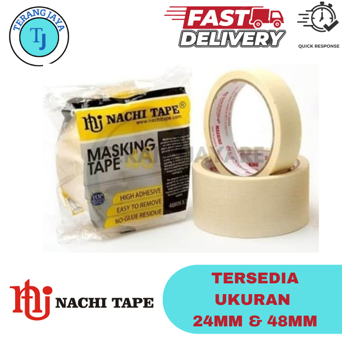 

Lakban Kertas Masking Tape Nachi 24mm / 48mm