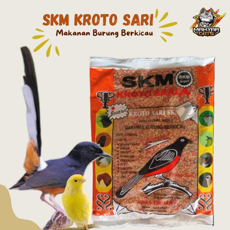 SKM KROTO SARI Pakan Burung SKM Kroto Sari Voer Pur Kasar Makanan Burung Murai Kacer Jentet