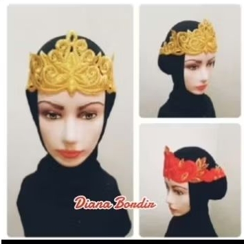 Bordir siger mahkota tari dewasa tanpa (spon)