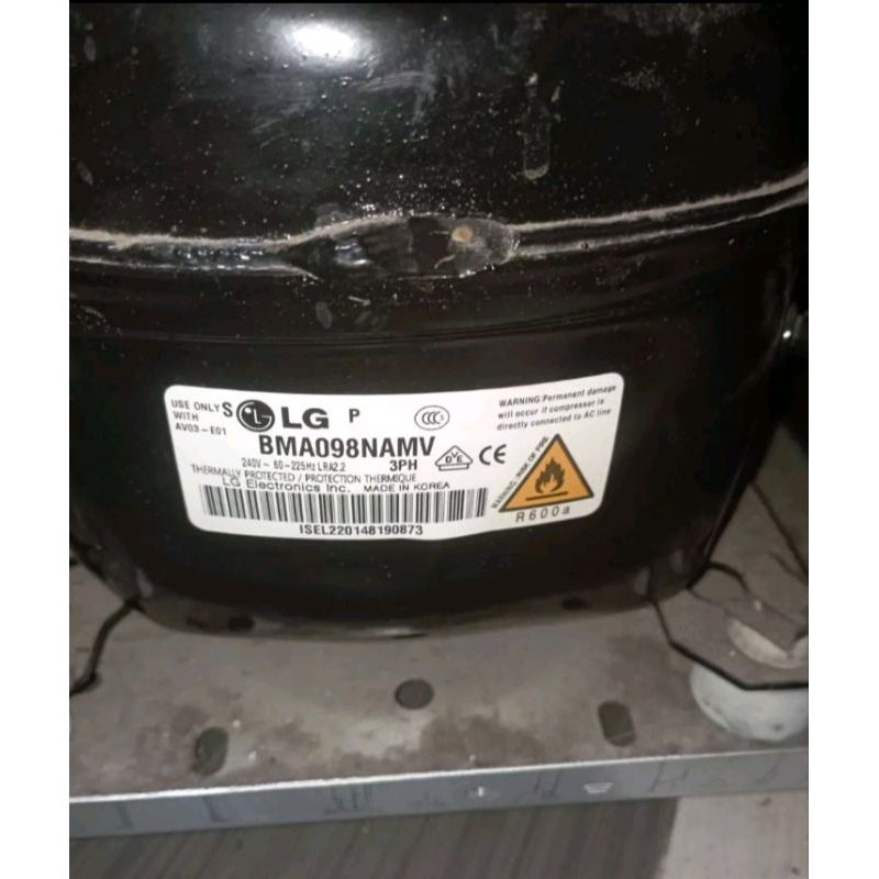 kompresor kulkas LG inverter BMA098NAMV