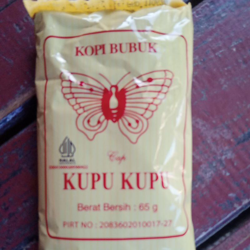 

kopi BUBUK hitam cap Kupu-Kupu