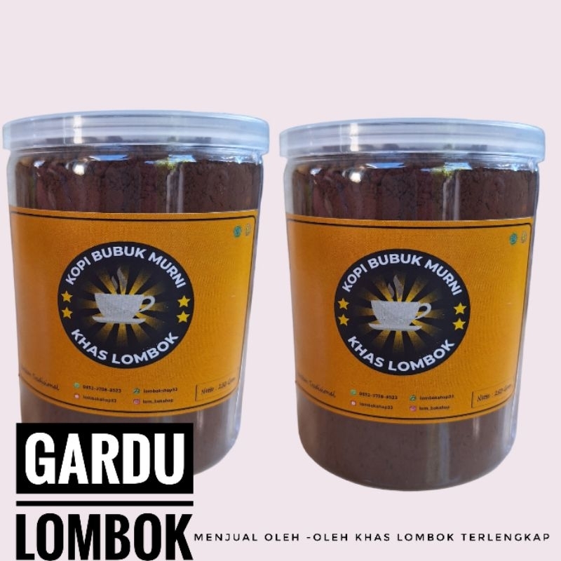 

Kopi Bubuk Murni( Tanpa campuran) 250 gr Khas Lombok