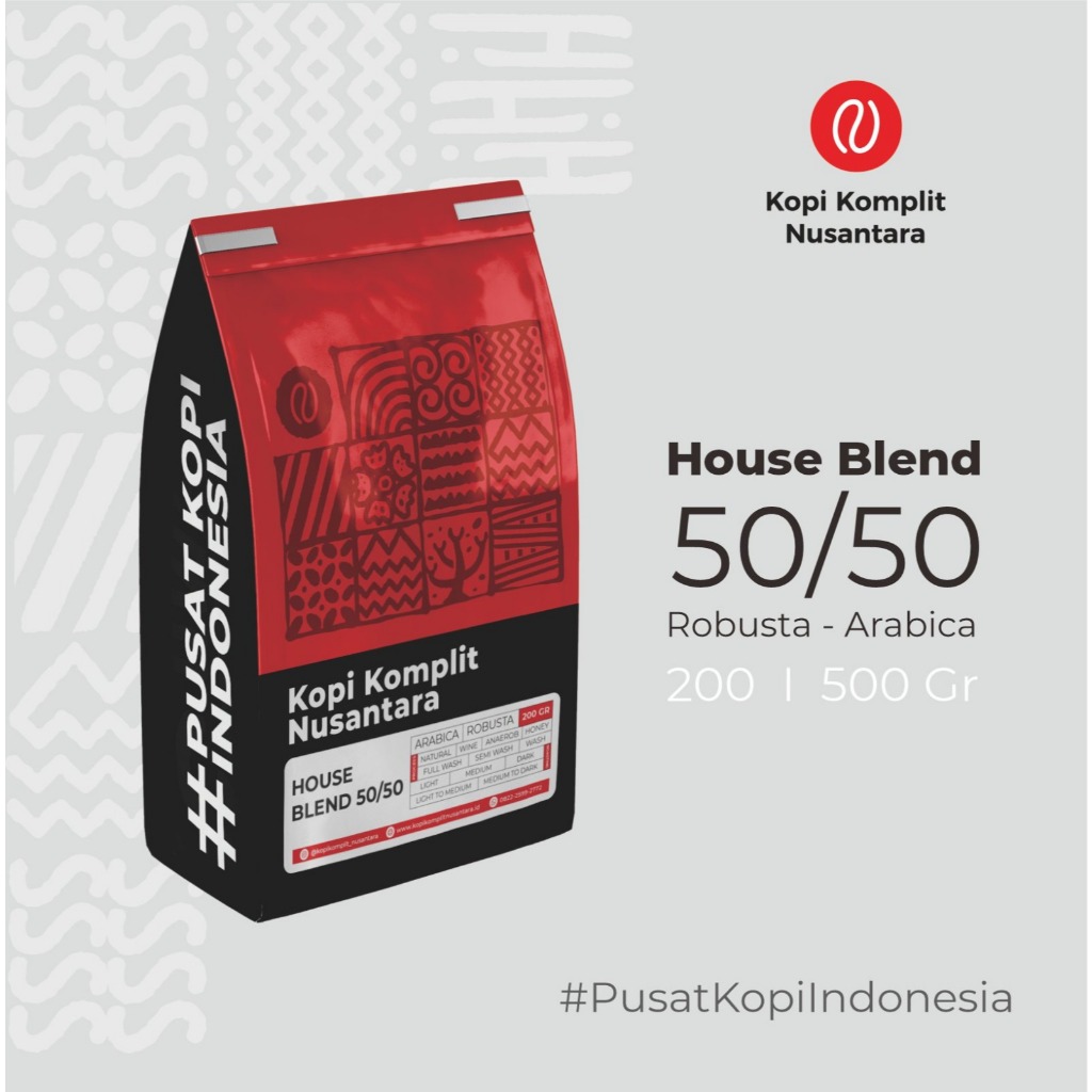 

Blend 50/50 - 50% Arabika Aceh Gayo 50% Robusta Robusta Toraja