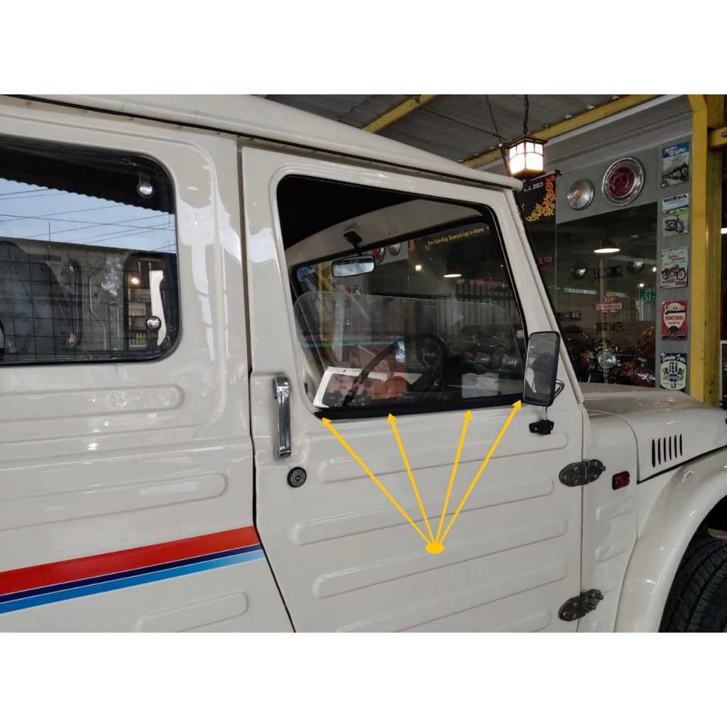 Pelipit kaca luar Suzuki Jimny Jangkrik