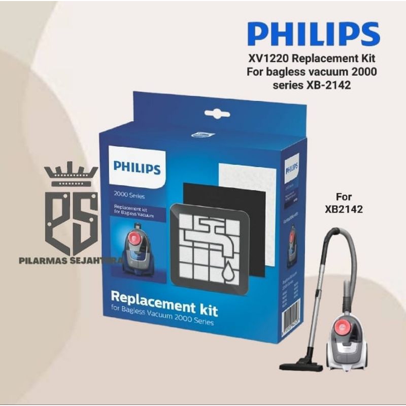 Replacement kit vacuum cleaner PHILIPS Filter vacuum philips XV1220