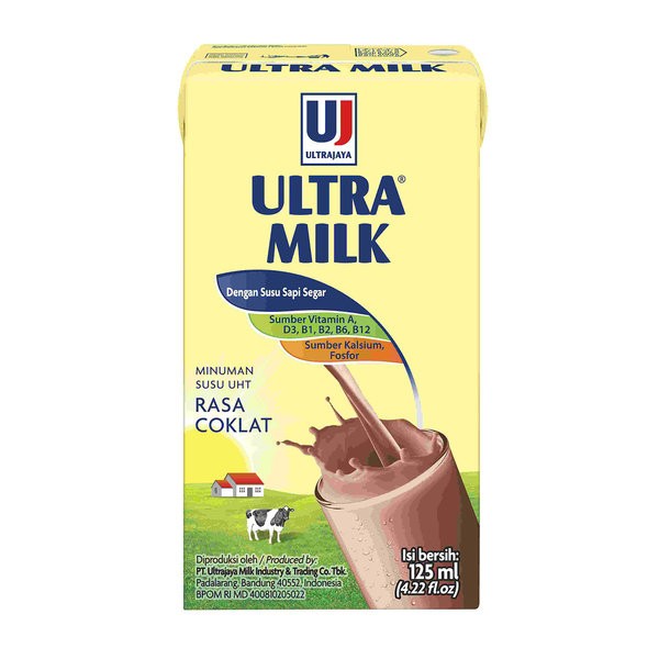 

ULTRA SUSU UHT STERIL CHOCOLATE TPK 125ml