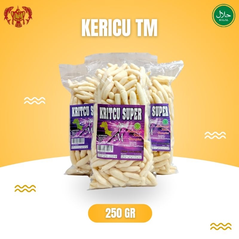 

Kericu/Keripik Telur Cumi khas Bangka cap TM, 250gr