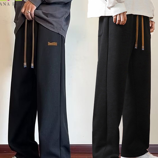 Langka Celana Kasual Pria Celana Kulot Celana Longgar Celana Olahraga Katun Celana Panjang Pria Cela