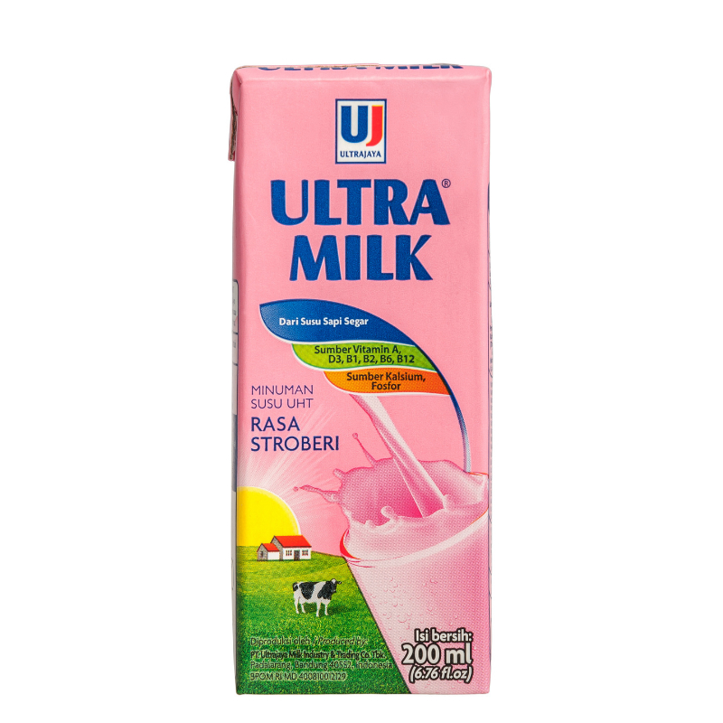 

ULTRA SUSU UHT STERIL SLIM STRAWBERRY 200ml