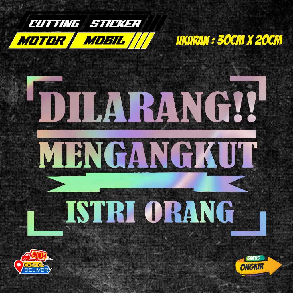 STIKER KATA KATA UNTUK MOBIL TRUCK/L300/PICKUP STIKER KATA KATA KEREN