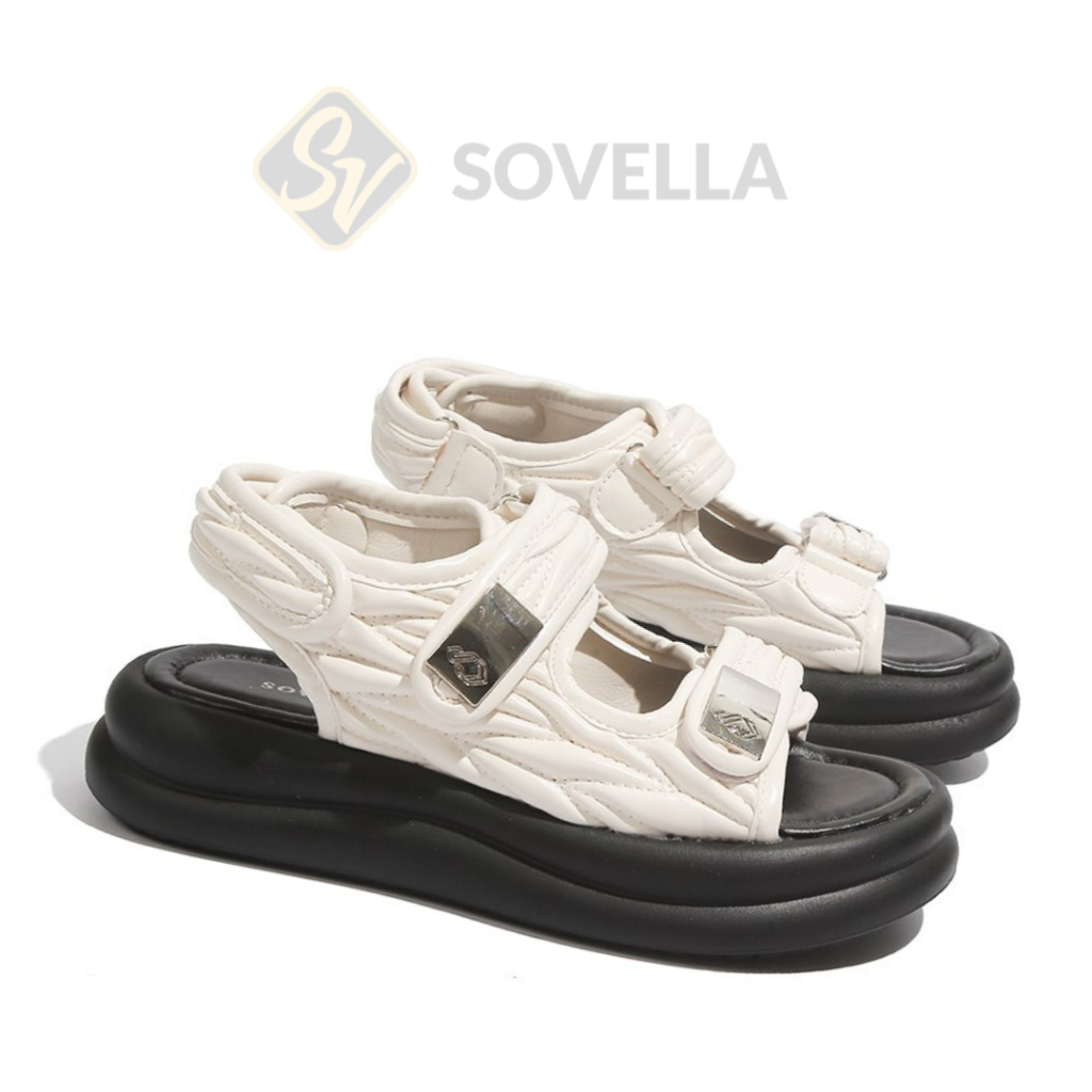 GARANSI SOVELLA Luffy Sepatu Sandal Kasual Sendal Tali Wanita