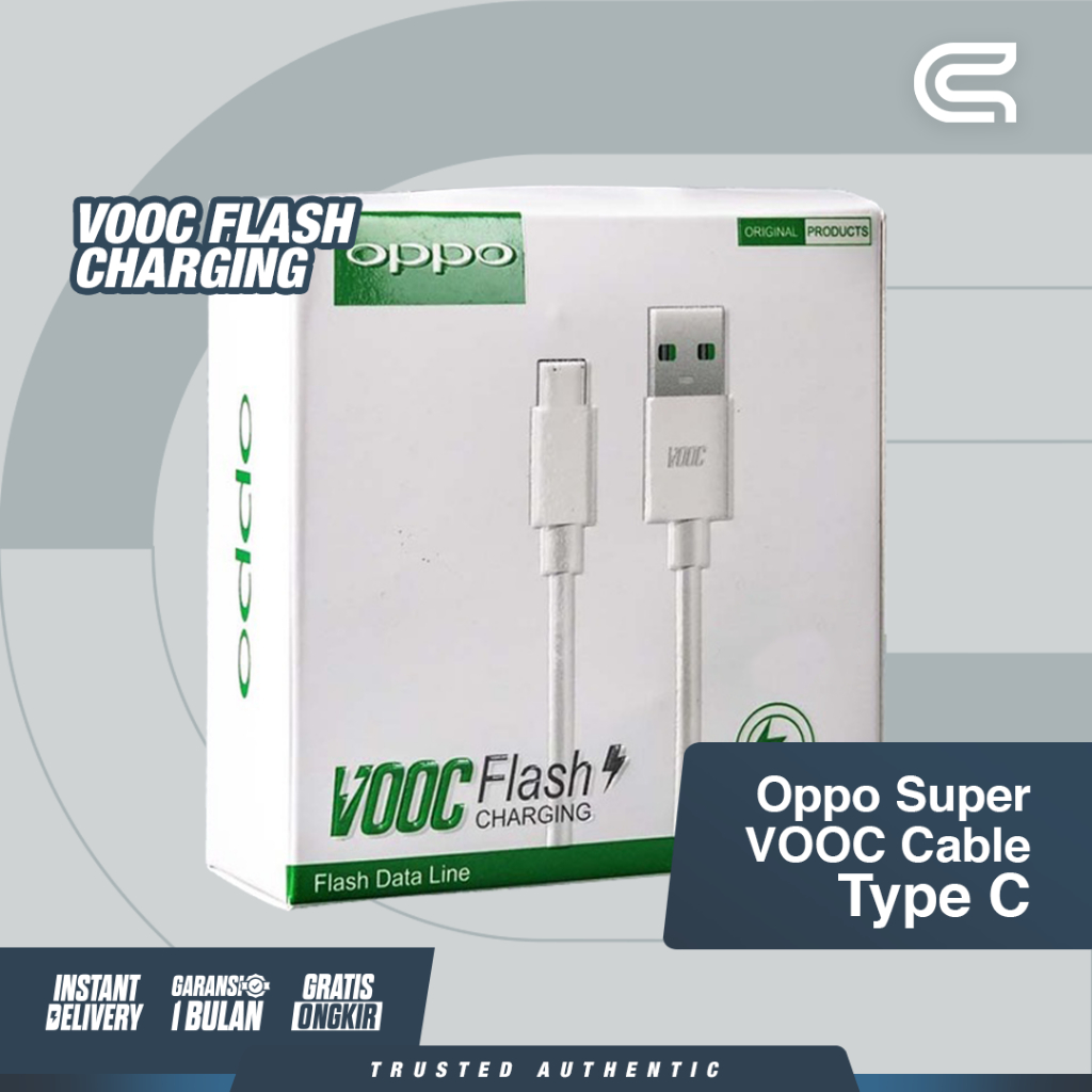 KABEL CHARGER OPPO SUPER VOOC TYPE C - OPPO SUPER VOOC TYPE C CABLE