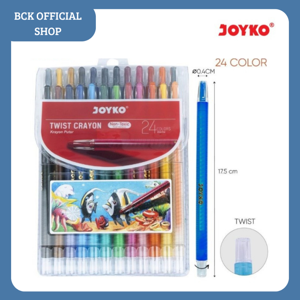 

Crayon Putar / Krayon Putar Joyko TWCR-24S (Set)