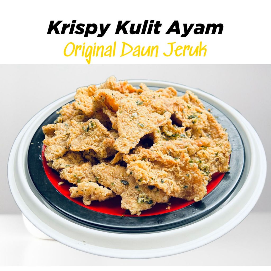 

100 Gram Kulit Krispy Ayam Varian Rasa Original Daun Jeruk