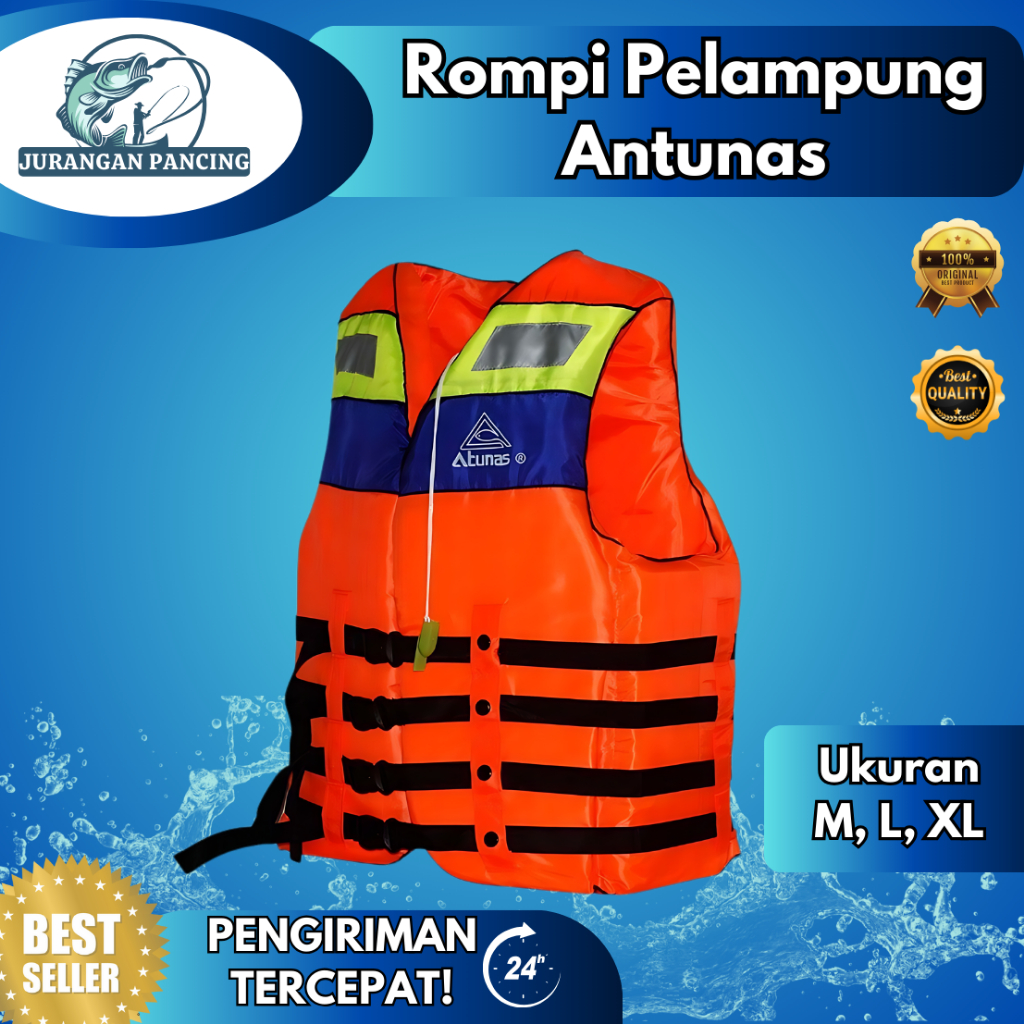 Life jacket /Rompi pelampung antunas/Pelampung life Jaket Pelampung Rompi Pelampung Atunas Original