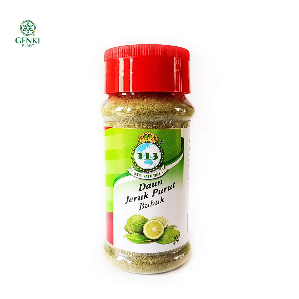 

113 Daun Jeruk Purut Bubuk / Kaffir Lime Leaves Powder - 40 gr