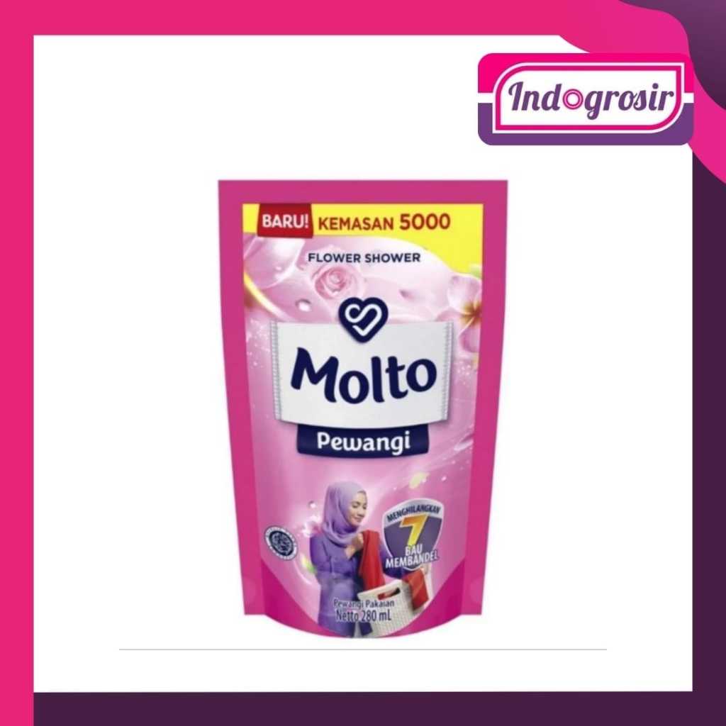 MOLTO PEWANGI POUCH REFIL 250ML / MOLTO PEWANGI PAKAIAN 5000 / PROMO