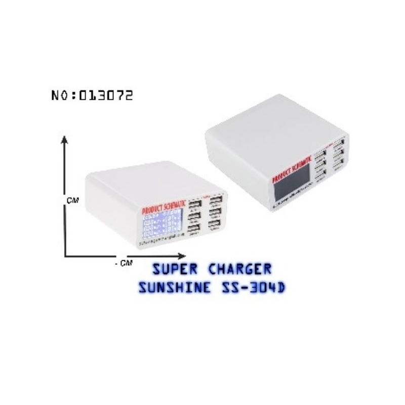 SUPER CHARGER SUNSHINE 6 PORT USB