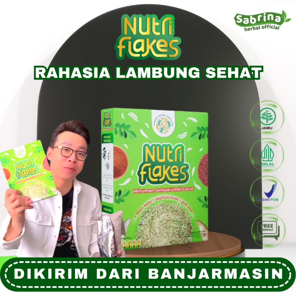 

Nutriflakes Sereal Umbi Garut Atasi Asam Lambung Gerd Maag Banjarmasin