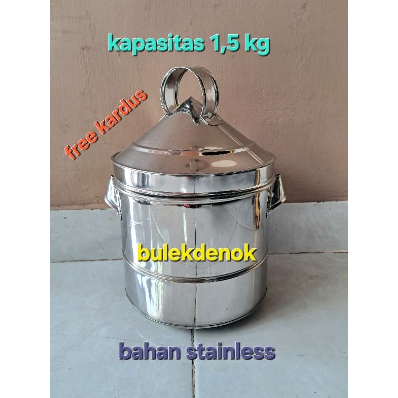 Dandang kukus nasi 1,5 kg stainless