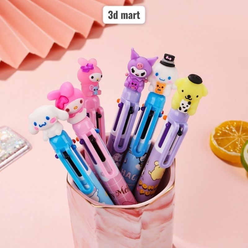 

Pulpen 10 warna karakter sanrio dan super hero per 1pcs