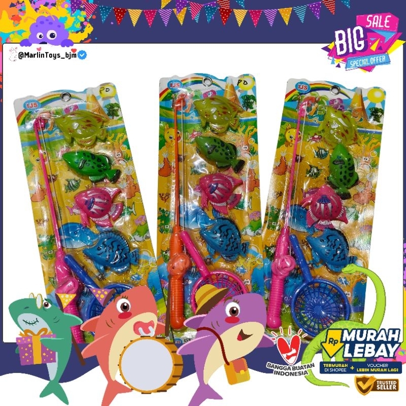Mainan Anak-anak Alat Pancingan Fishing Game