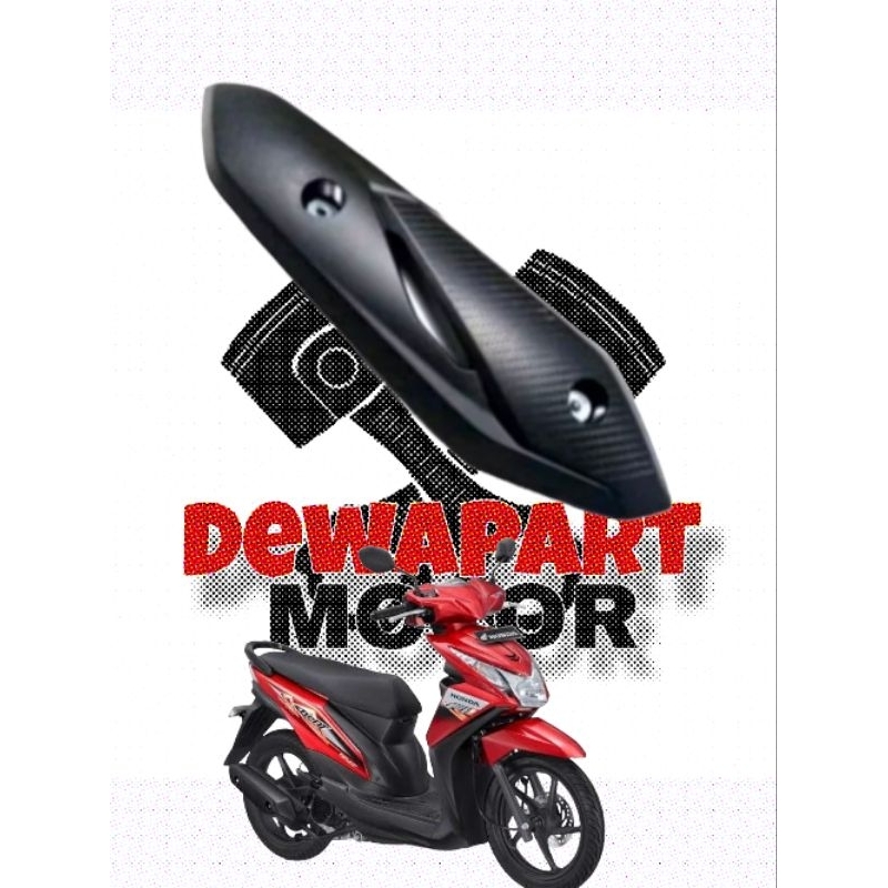 tameng tutup knalpot honda beat fi 2012-2016