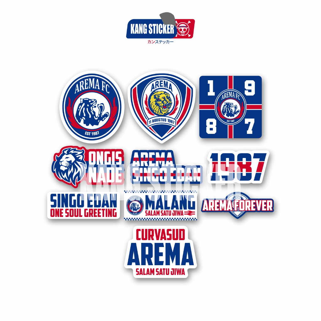 

STICKER PACK AREMA [10 pcs] Waterproof