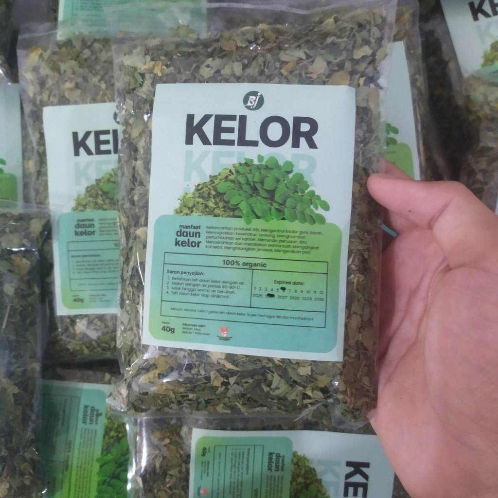 

PAKET DAUN KELOR BJ 3 PCS /TEH DAUN KERING MORINGA TEA FRESH ORGANIK HERBAL