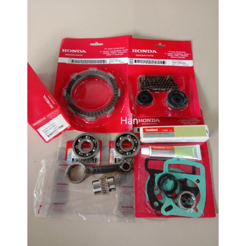 PAKET 6ITEM STANG SEHER KEV HONDA SUPRA X LAMA LEGENDA REVO LAMA ORI