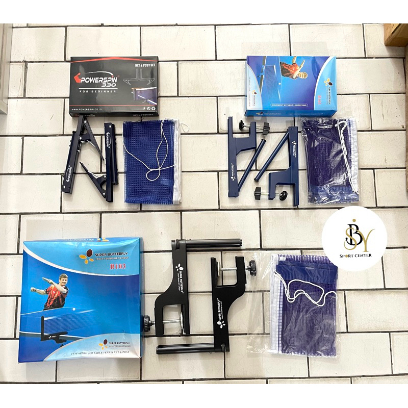 [ORIGINAL] NET PINGPONG + TIANG TENIS MEJA BUTTERFLY JARING TABLE PING PONG
