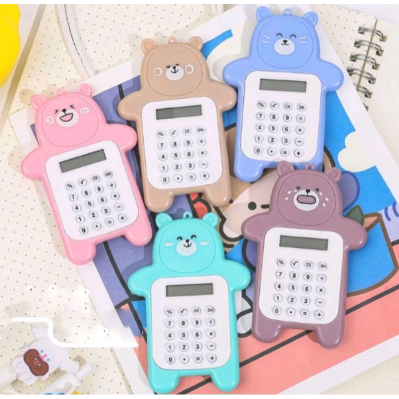 

Calculator Mini Portable Motif Bear Kalkulator Portable Mini Beruang Kalkulator Unik