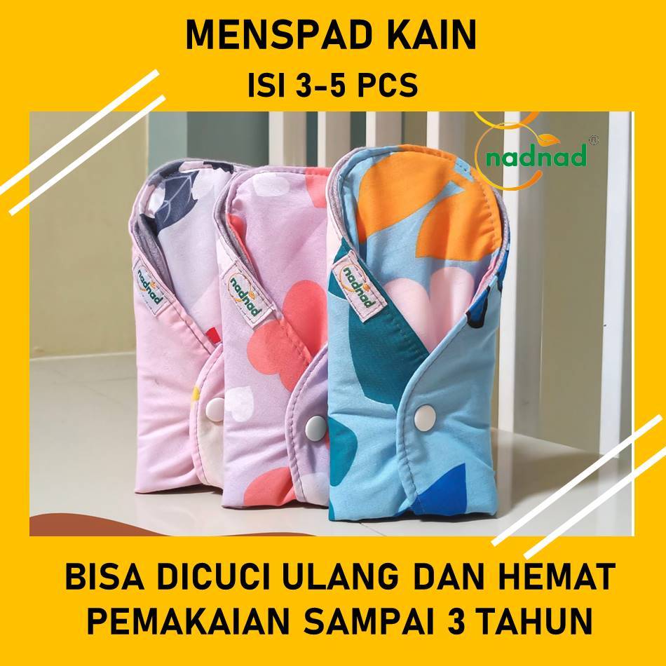 Pembalut Kain Wanita Menspad Nadnad Bisa dicuci Ulang Softex Kain Wanita