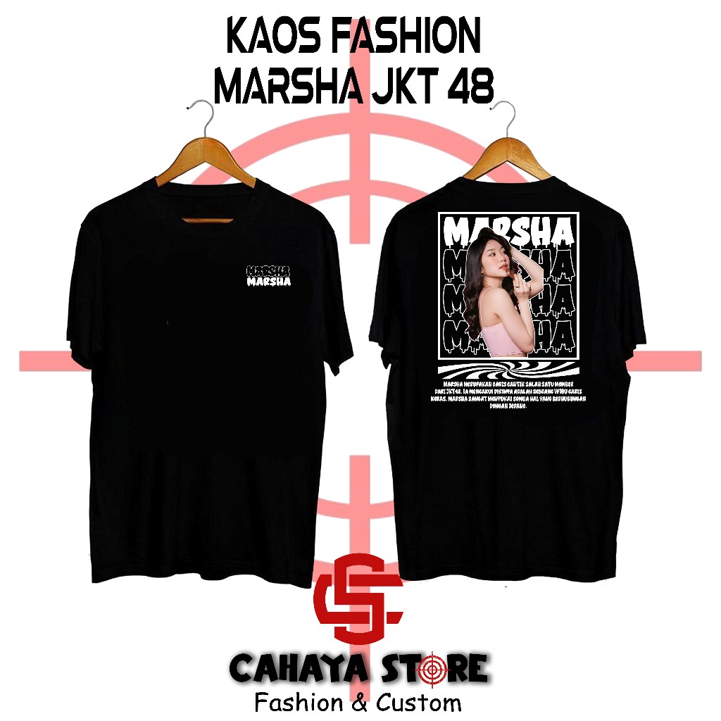TSHIRT FASHION - KAOS MARSHA JKT 48- MARSHA JKT48 - Kaos MARSHA JKT48 - Baju Member JKT48 - Tshirt I